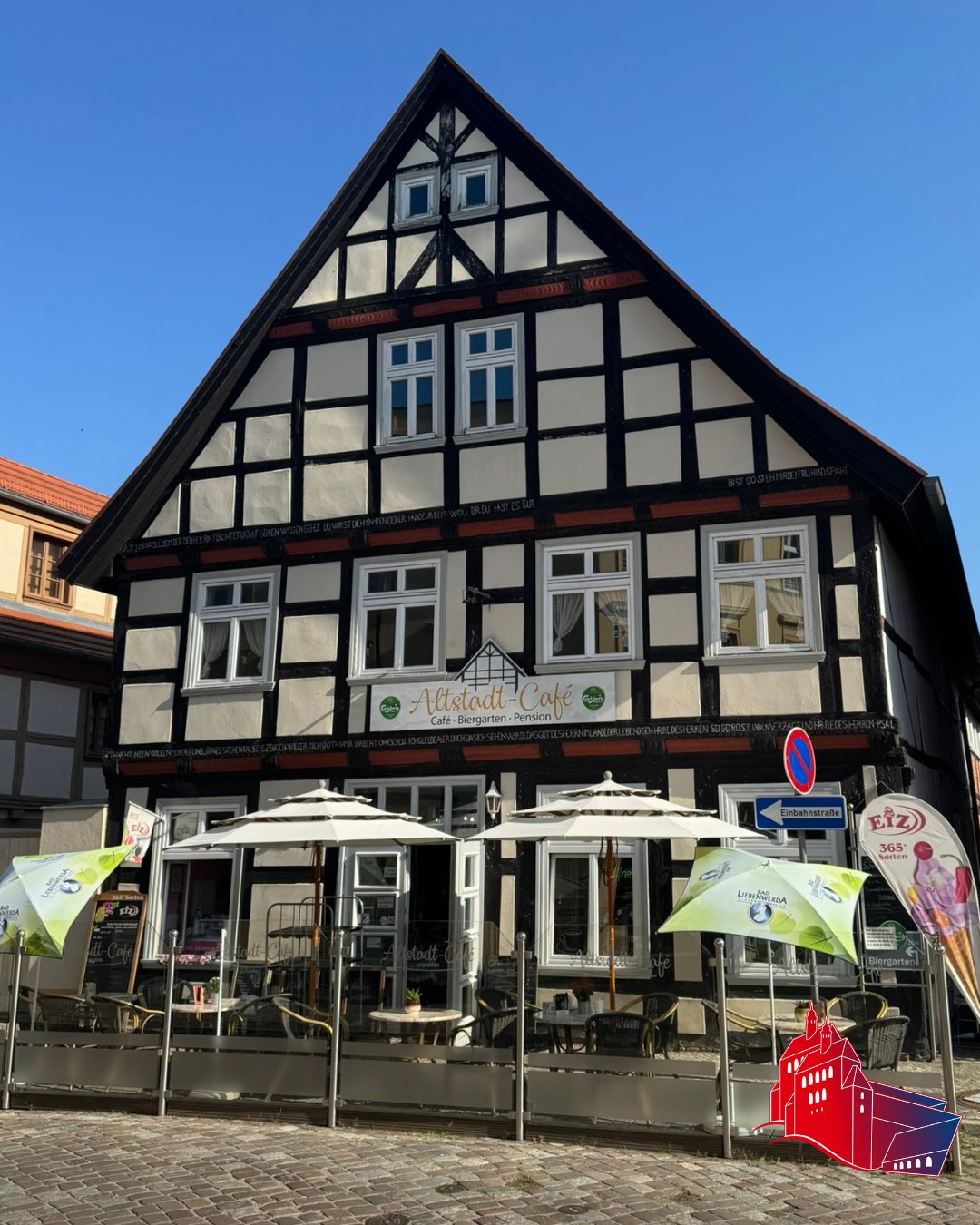 Altstadt-Café im Fachwerkgiebelhaus Fischerstraße 37 Havelberg