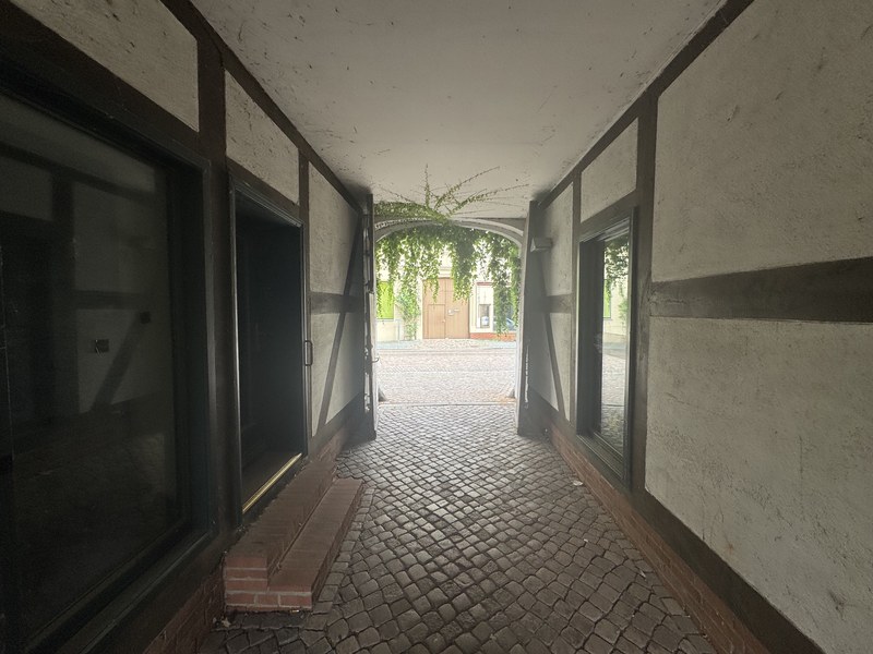 Fachwerkdurchfahrt in der Töpfergasse Havelberg