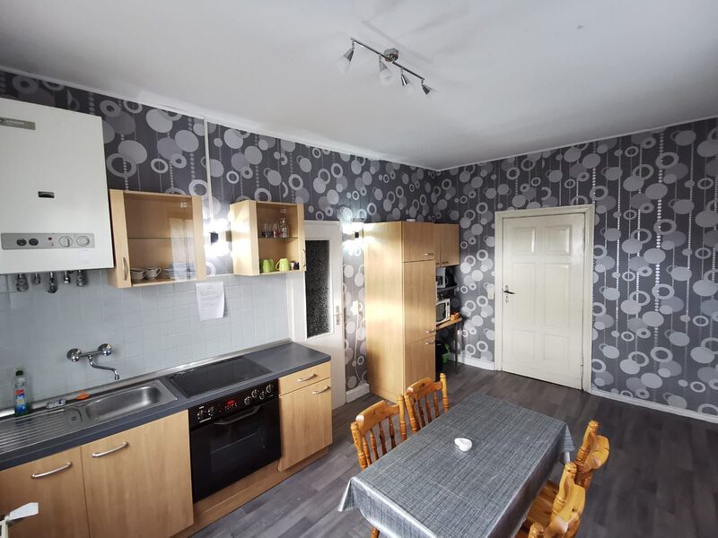 Küche mit Essbereich in der Ferienwohnung Familie Lahl
