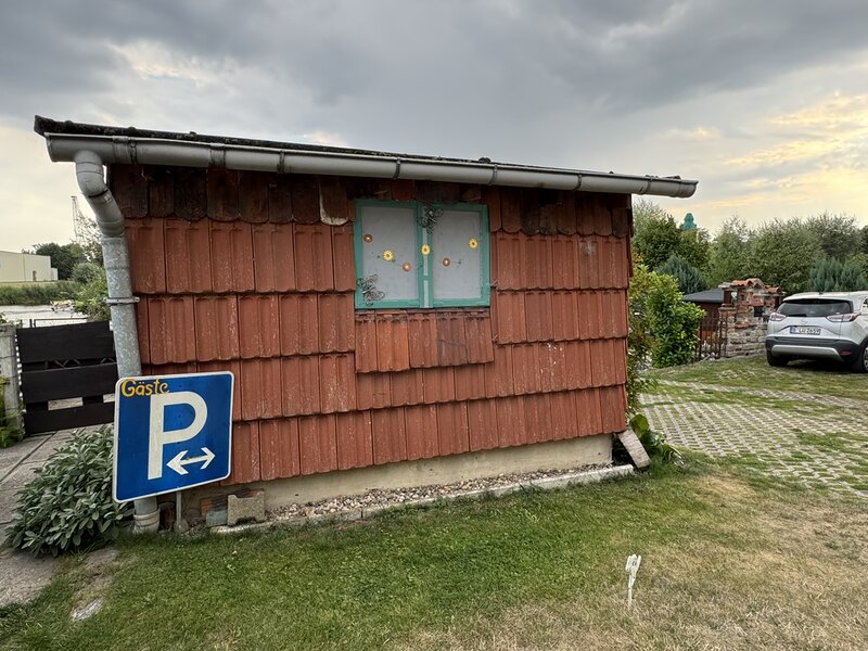 Gästeparkplatz der Pension Havelblick